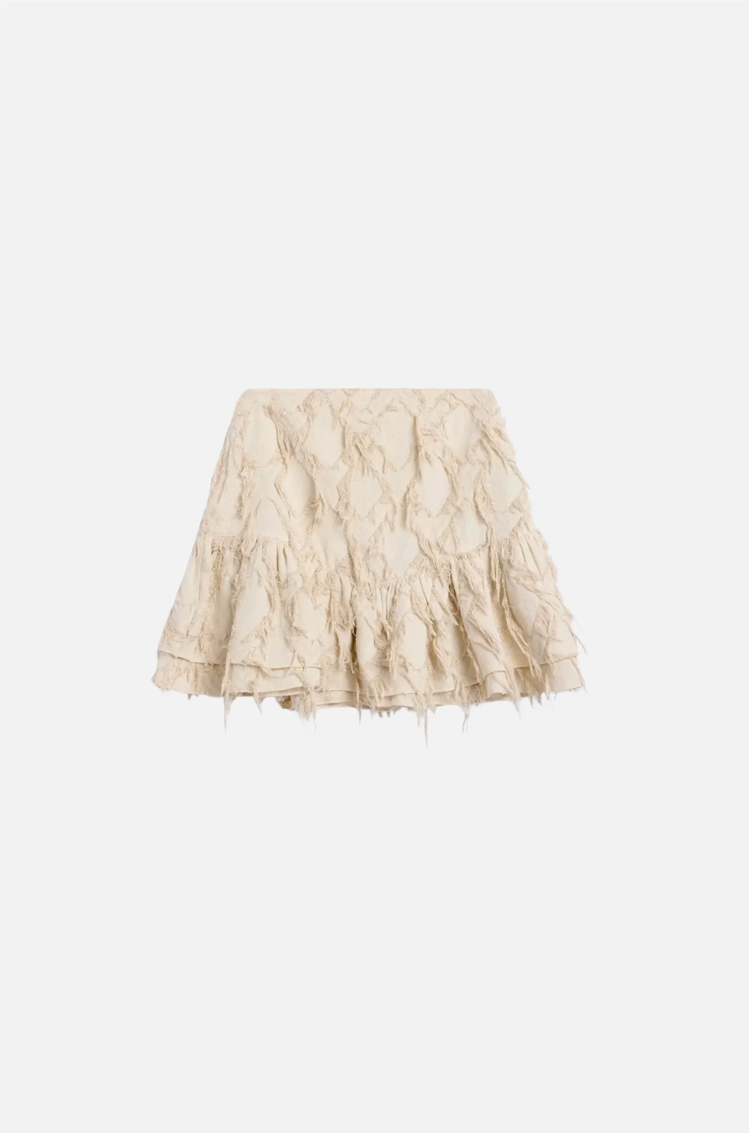Posy Fray Skirt Raw Beige Skjørt